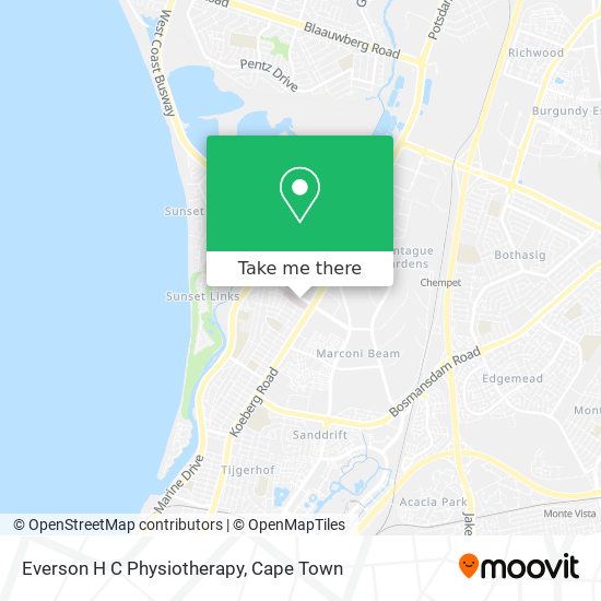 Everson H C Physiotherapy map