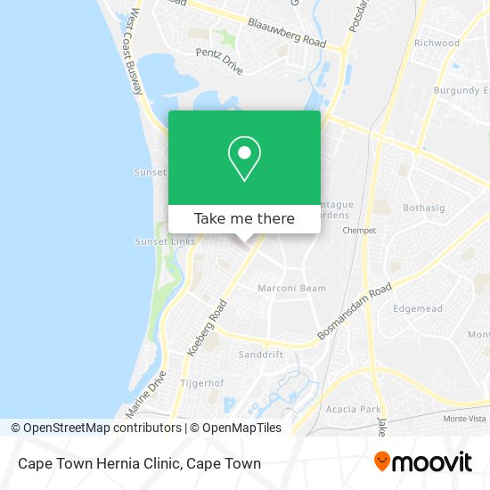 Cape Town Hernia Clinic map