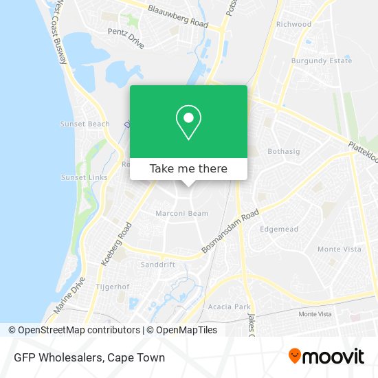 GFP Wholesalers map