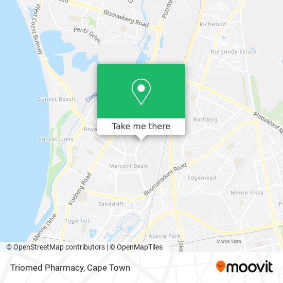 Triomed Pharmacy map