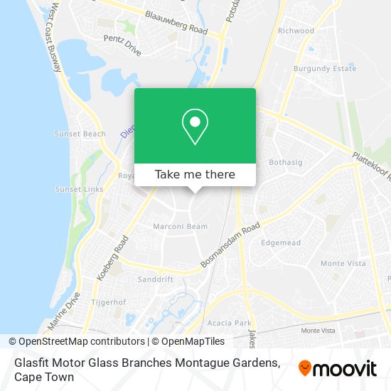 Glasfit Motor Glass Branches Montague Gardens map