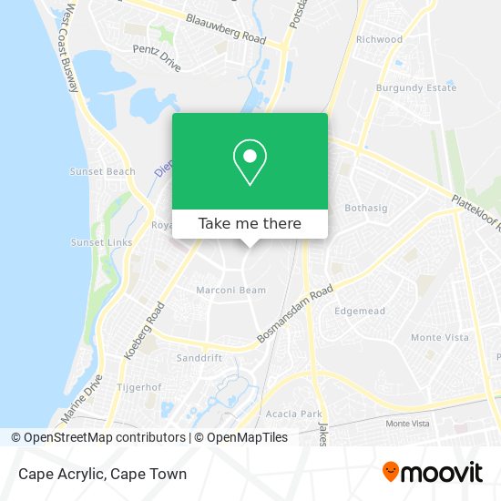 Cape Acrylic map