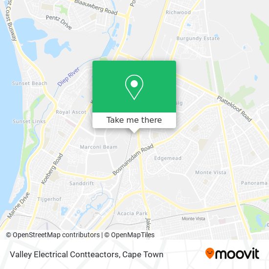 Valley Electrical Contteactors map