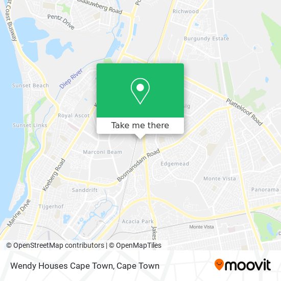 Wendy Houses Cape Town map