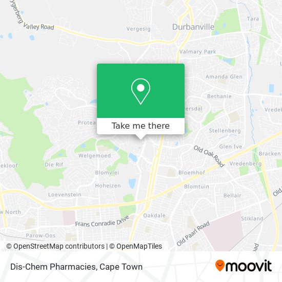 Dis-Chem Pharmacies map