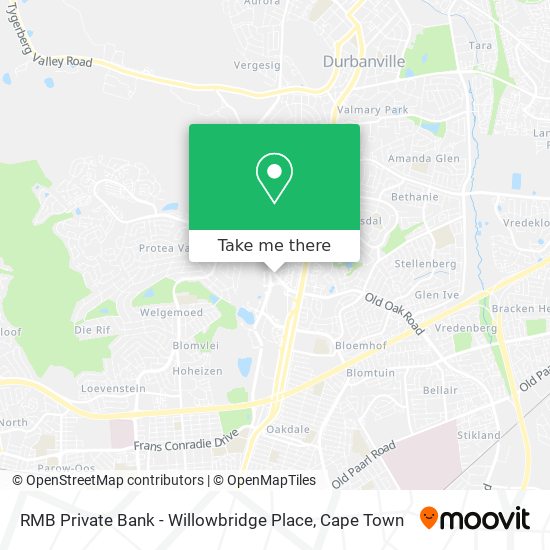 RMB Private Bank - Willowbridge Place map