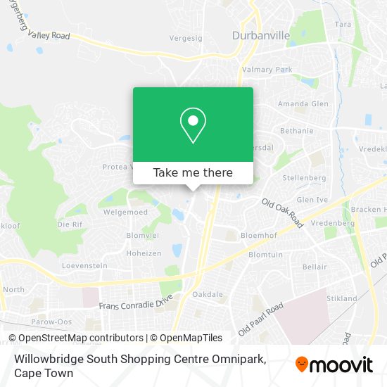 Willowbridge South Shopping Centre Omnipark map