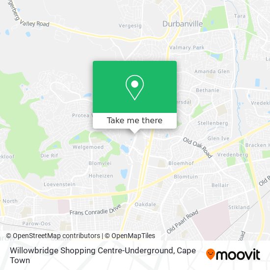 Willowbridge Shopping Centre-Underground map