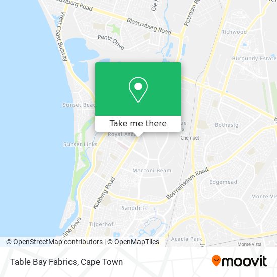 Table Bay Fabrics map