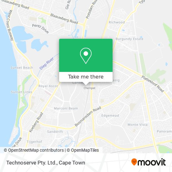 Technoserve Pty. Ltd. map