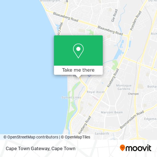 Cape Town Gateway map