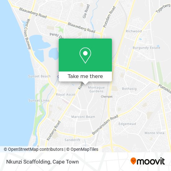 Nkunzi Scaffolding map