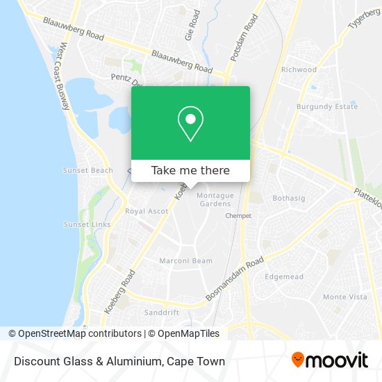 Discount Glass & Aluminium map