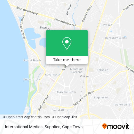International Medical Supplies map