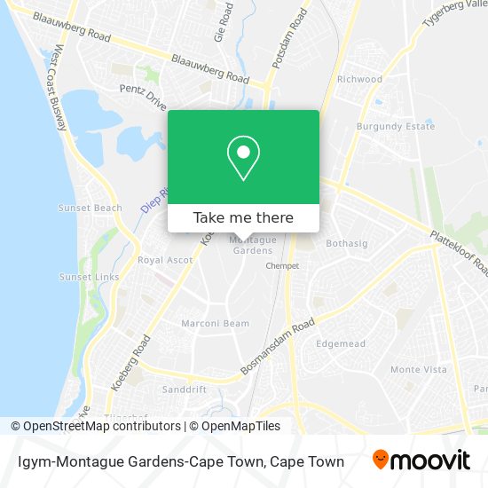 Igym-Montague Gardens-Cape Town map