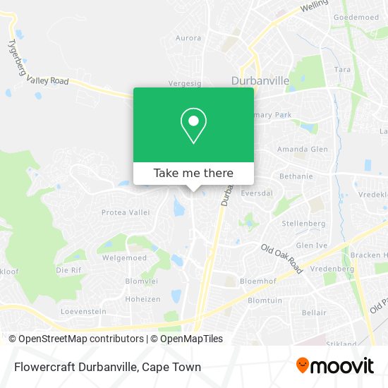 Flowercraft Durbanville map