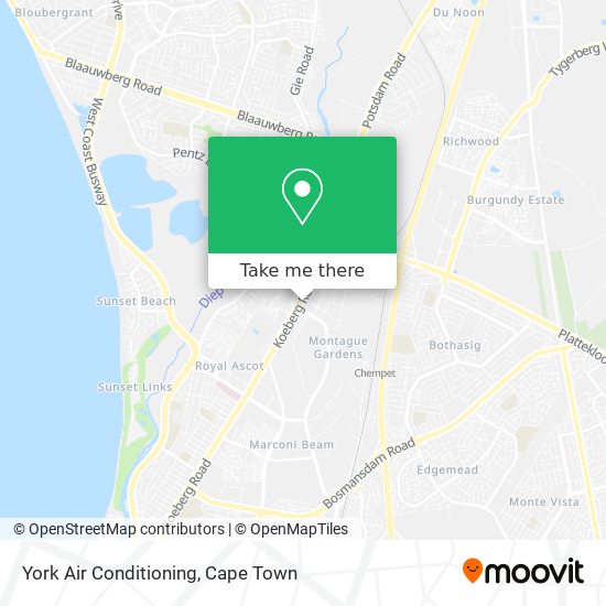 York Air Conditioning map
