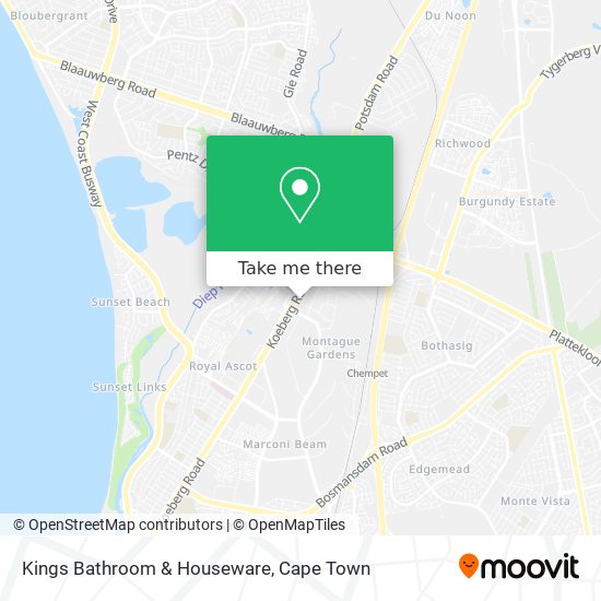 Kings Bathroom & Houseware map