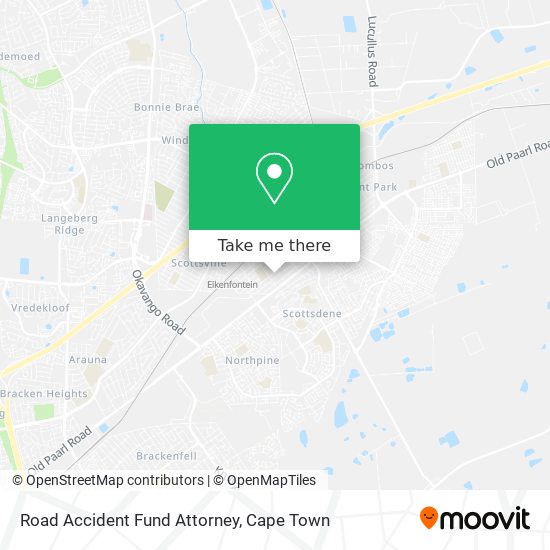 Road Accident Fund Attorney map