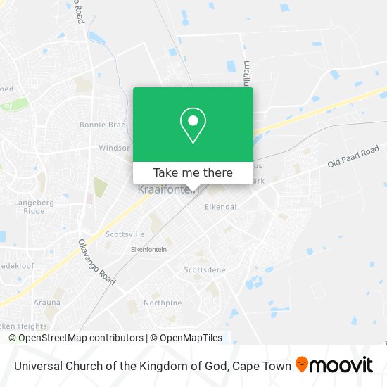 Universal Church of the Kingdom of God map