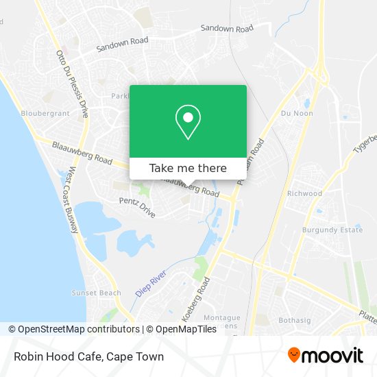 Robin Hood Cafe map