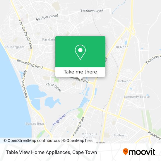 Table View Home Appliances map