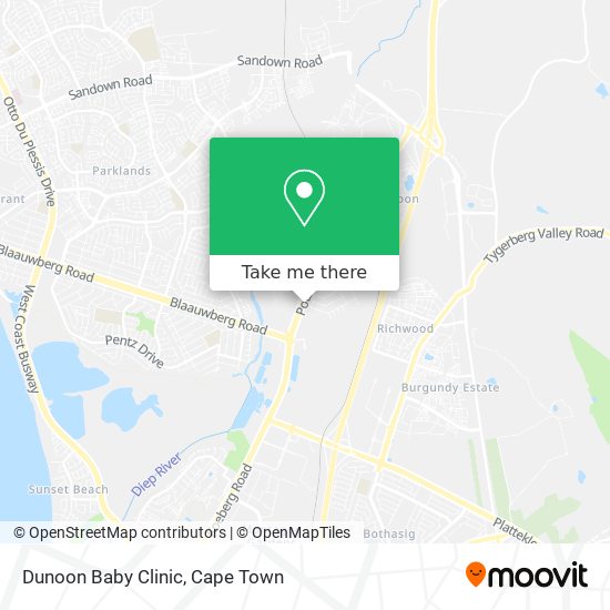 Dunoon Baby Clinic map