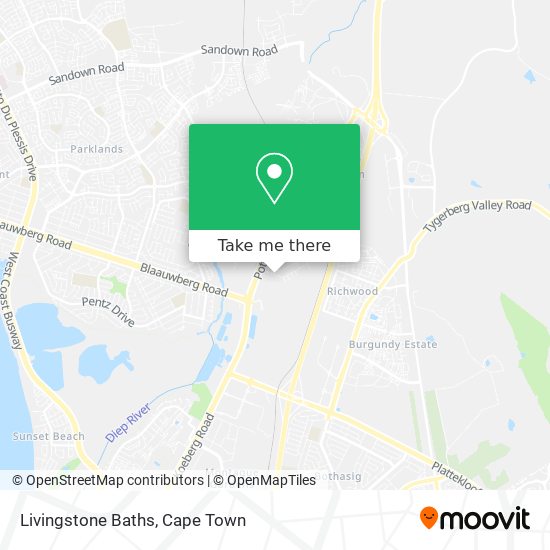 Livingstone Baths map