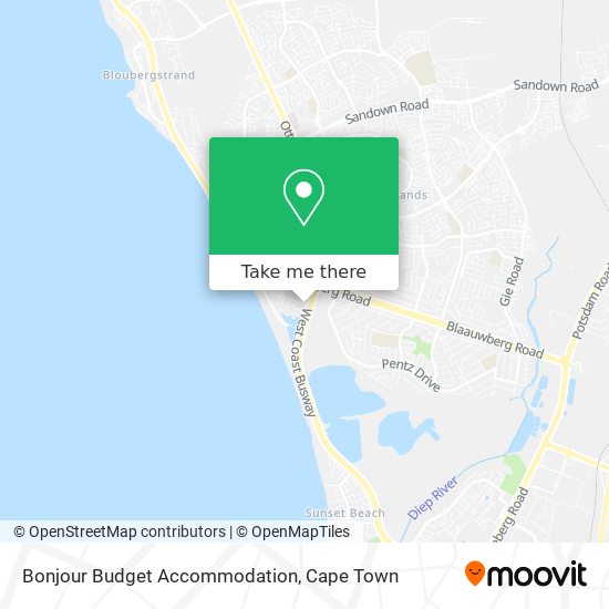 Bonjour Budget Accommodation map