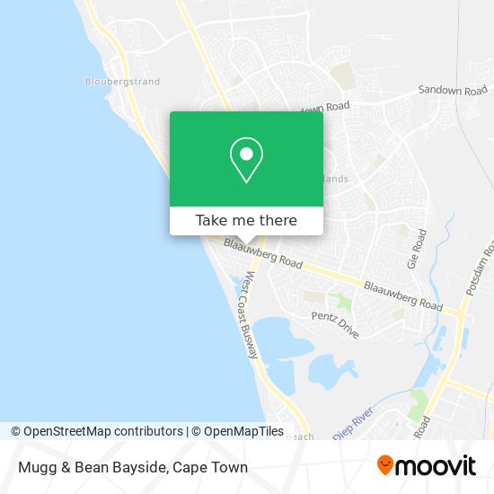 Mugg & Bean Bayside map