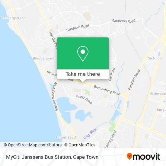 MyCiti Janssens Bus Station map