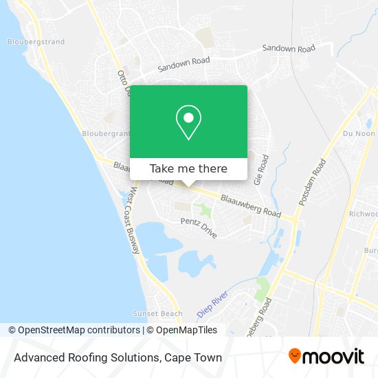 Advanced Roofing Solutions map