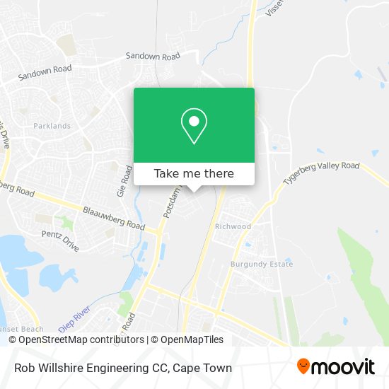 Rob Willshire Engineering CC map