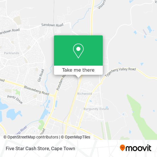 Five Star Cash Store map