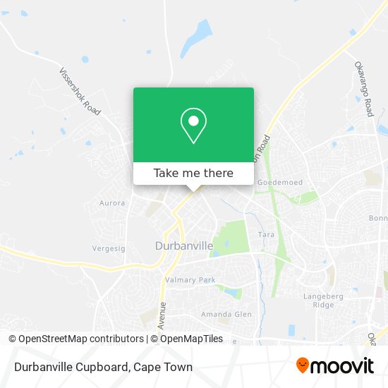 Durbanville Cupboard map