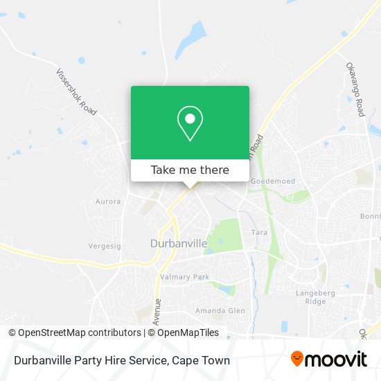 Durbanville Party Hire Service map