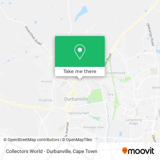 Collectors World - Durbanville map