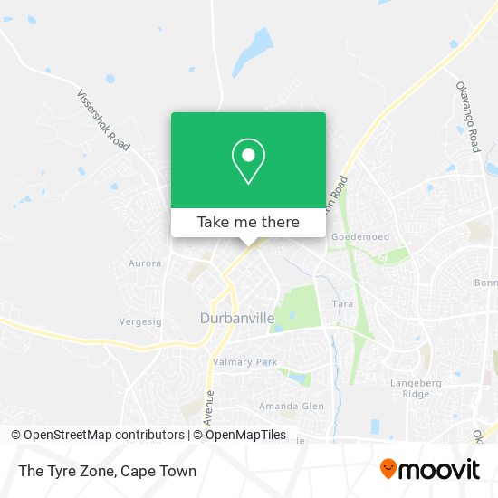 The Tyre Zone map
