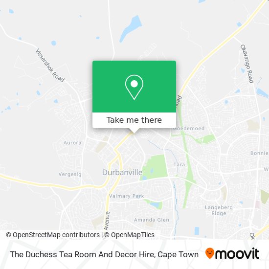 The Duchess Tea Room And Decor Hire map