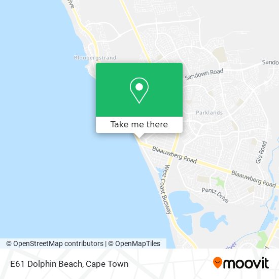 E61 Dolphin Beach map