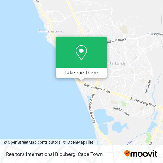 Realtors International Blouberg map