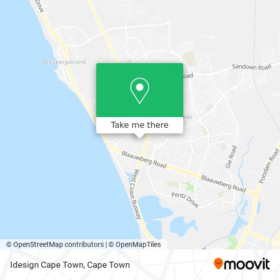 Idesign Cape Town map