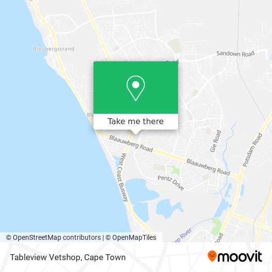 Tableview Vetshop map