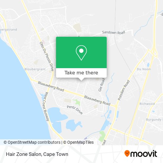 Hair Zone Salon map