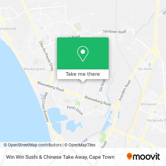 Win Win Sushi & Chinese Take Away map