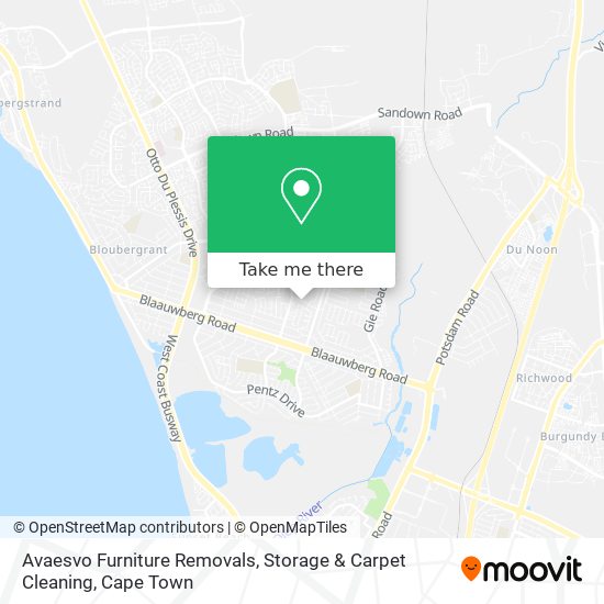 Avaesvo Furniture Removals, Storage & Carpet Cleaning map