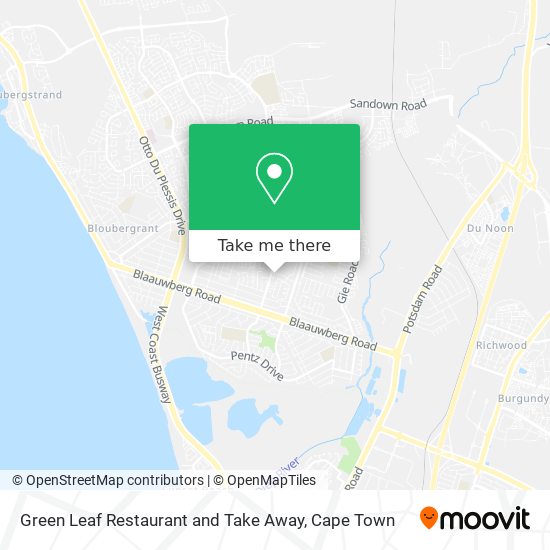 Green Leaf Restaurant and Take Away map