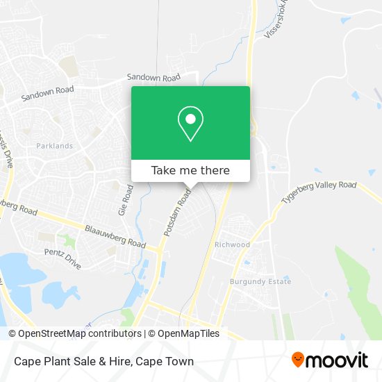 Cape Plant Sale & Hire map