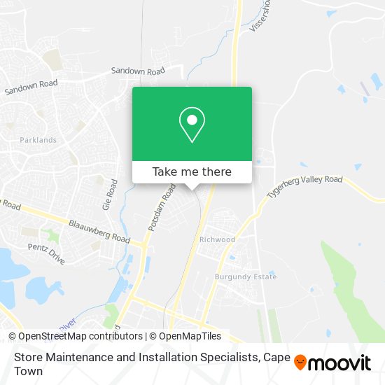Store Maintenance and Installation Specialists map