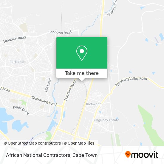 African National Contractors map